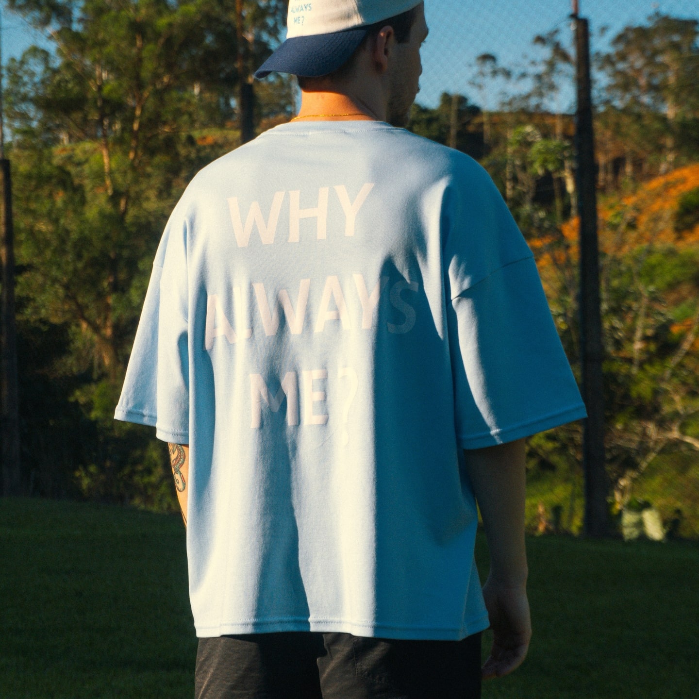 Camiseta Oversized Suedine Why Always Me?